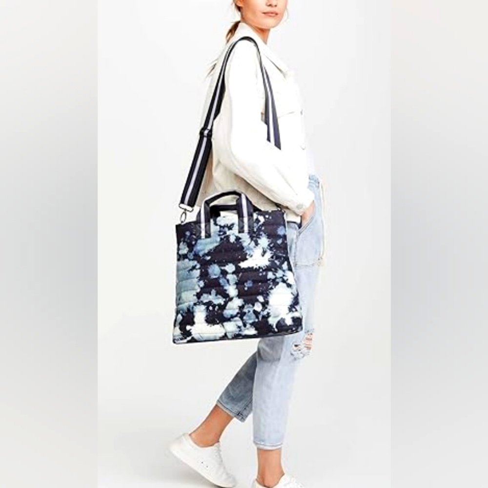 Think ROYLN Editor Note Blue Denim Messenger Bag